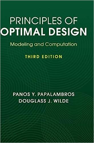 principles of optimal design modeling and computation 3rd edition panos y. papalambros, douglass j. wilde