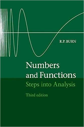 numbers and functions steps into analysis 3rd edition r. p. burn 1107444535, 9781107444539
