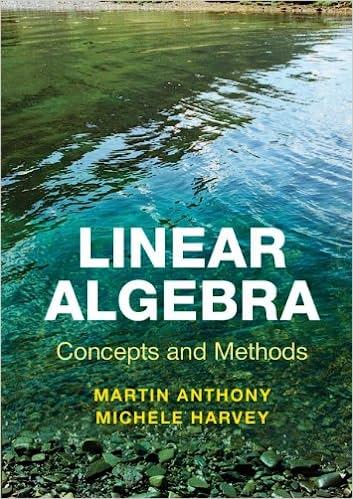 linear algebra concepts and methods 1st edition martin anthony, michele harvey 0521279488, 9780521279482