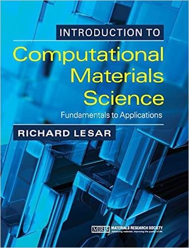 introduction to computational materials science fundamentals to applications 1st edition richard lesar