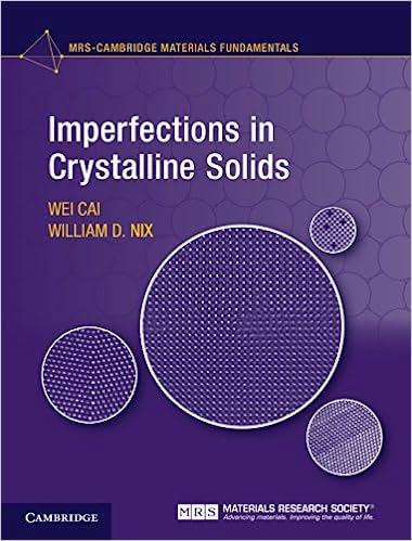 imperfections in crystalline solids 1st edition wei cai, william d. nix 1107123135, 9781107123137