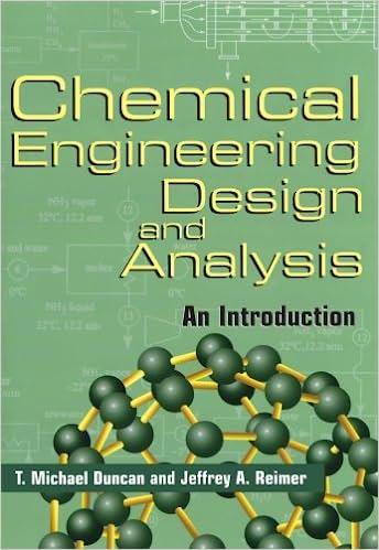 chemical engineering design and analysis an introduction 1st edition t. michael duncan, jeffrey a. reimer