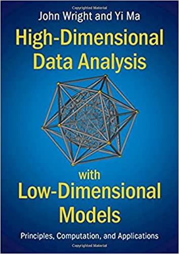 high dimensional data analysis with low dimensional models principles computation and applications 1st