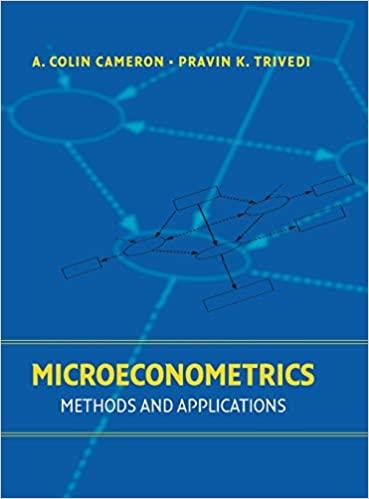 Microeconometrics Methods And Applications