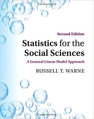 statistics for the social sciences a general linear model approach 2nd edition russell t. warne 1108841570,