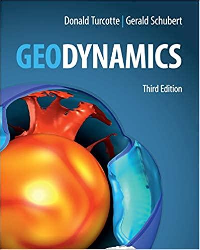 geodynamics 3rd edition donald turcotte, gerald schubert 0521186234, 9780521186230