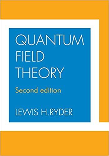 quantum field theory 2nd edition lewis h. ryder 0521478146, 9780521478144