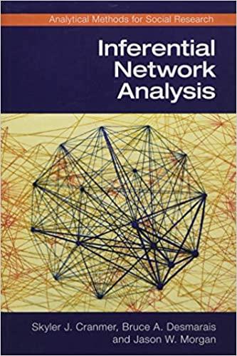 inferential network analysis 1st edition skyler j. cranmer, bruce a. desmarais, jason w. morgan 1107158125,