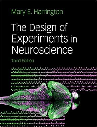the design of experiments in neuroscience 3rd edition mary e. harrington 110871692x, 9781108716925