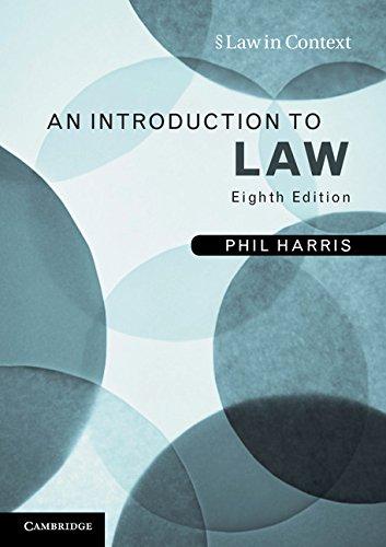 an introduction to law 8th edition phil harris 052113207x, 9780521132077
