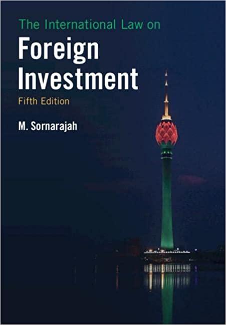 the international law on foreign investment 1st edition m. sornarajah 1108730868, 9781108730860