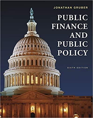 public finance and public policy 6th edition jonathan gruber 1319105254, 9781319105259