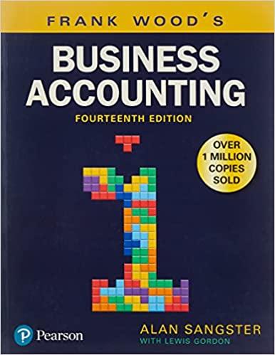 frank woods business accounting volume 1 14th edition alan sangster lewis gordon frank wood 1292208627,