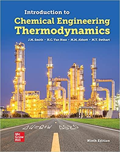 introduction to chemical engineering thermodynamics 9th edition j.m. smith, hendrick van ness, michael