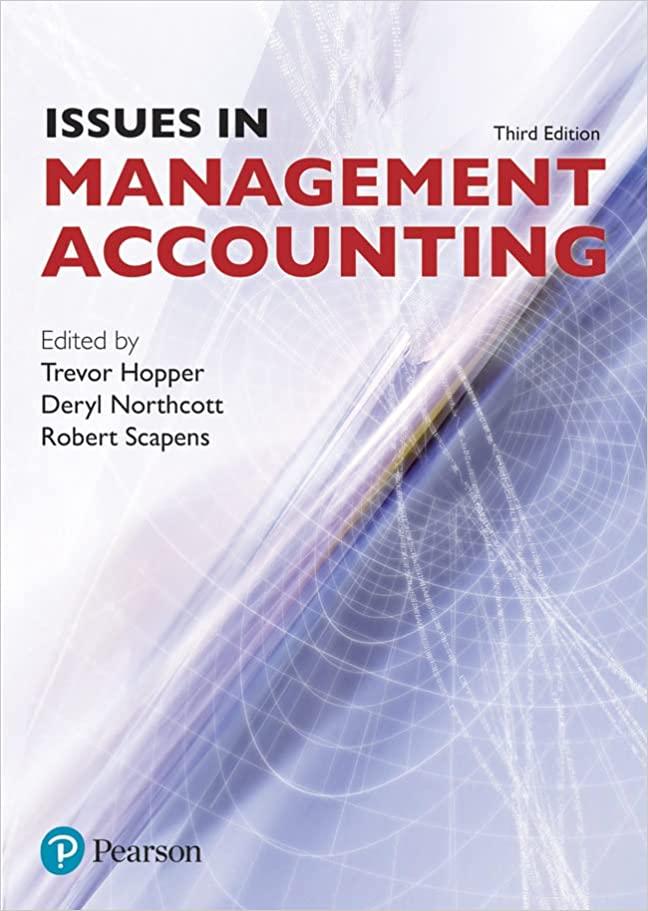 issues in management accounting 3rd edition trevor hopper, robert w. scapens, deryl northcott 0273702572,