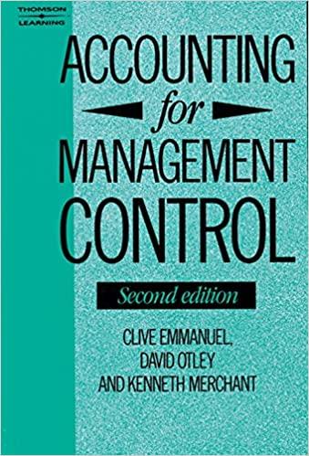 accounting for management control 2nd edition emmanuel 186152272x, 978-1861522726