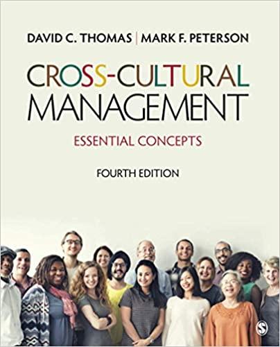 cross cultural management essential concepts 4th edition dr. david c. thomas, mark f. peterson 1506340709,