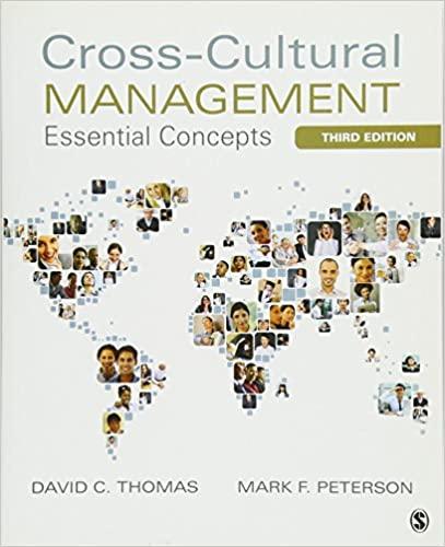 cross cultural management essential concepts 3rd edition david c. thomas, mark f. peterson 1452257507,