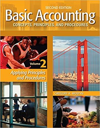 basic accounting concepts principles and procedures volume 2 2nd edition gregory mostyn, worthy and james