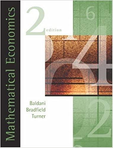 mathematical economics 2nd edition jeffrey baldani, james bradfield, robert w. turner 0324183321,