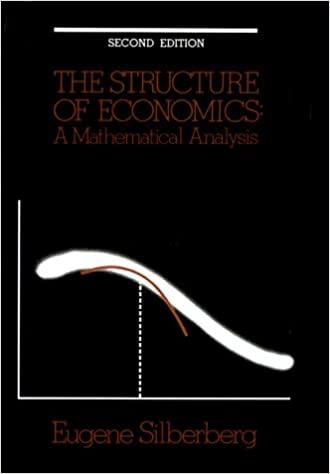 the structure of economics a mathematical analysis 2nd edition eugene silberberg 0070575509, 9780070575509