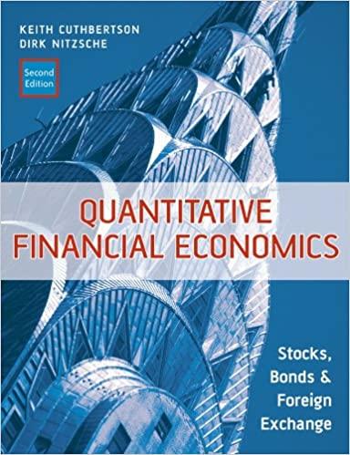 quantitative financial economics stocks bonds and foreign exchange 2nd edition keith cuthbertson, dirk