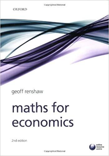 maths for economics 2nd edition geoff renshaw 019923681x, 978-0199236817