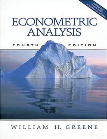 econometric analysis 4th edition william h. greene 0130132977, 9780130132970