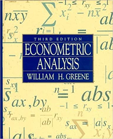 econometric analysis 3rd edition william h. greene 0023466022, 9780023466021