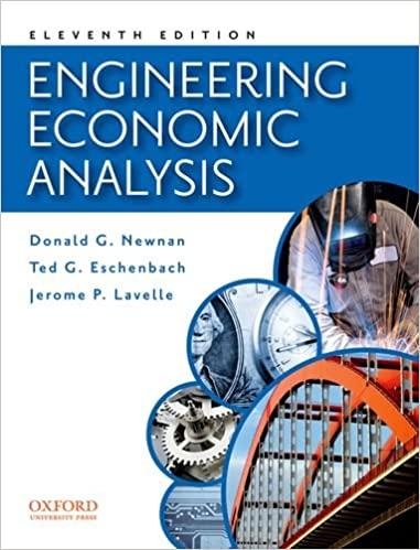 engineering economic analysis 11th edition donald newnan, ted eschenbach, jerome lavelle 0199778124,