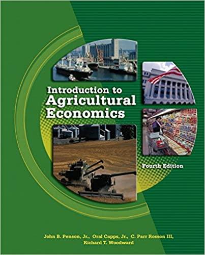 introduction to agricultural economics 4th edition jr. capps oral, iii rosson, c. parr, richard t. woodward,