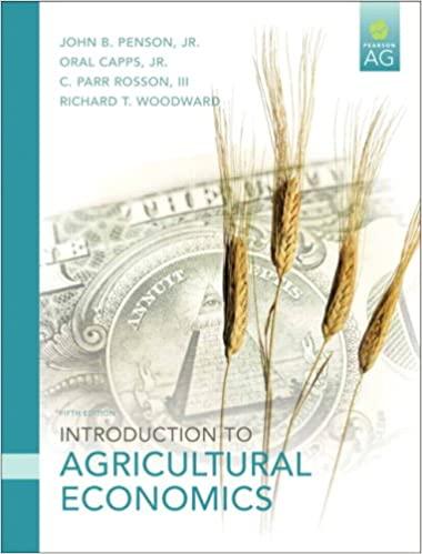 introduction to agricultural economics 5th edition jr. penson, john b, jr. capps, oral, c. parr rosson,