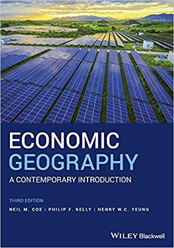 economic geography a contemporary introduction 3rd edition neil m. coe, philip f. kelly, henry w. c. yeung