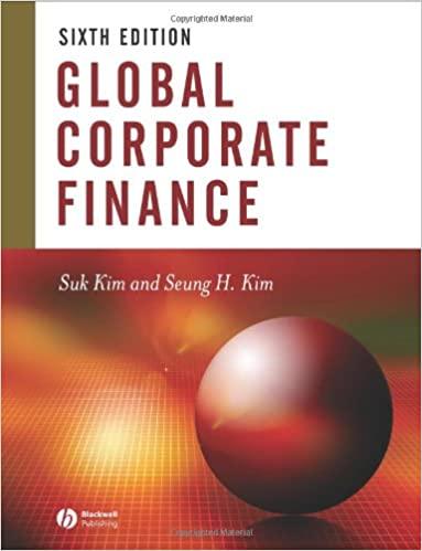 global corporate finance text and cases 6th edition suk h. kim, seung h. kim 140511990x, 9781405119900