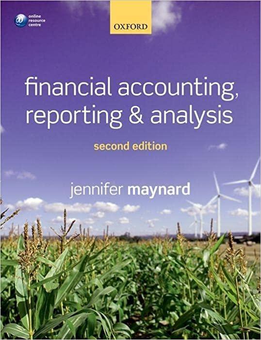 financial accounting reporting and analysis 2nd edition jennifer maynard 0198745311, 9780198745310