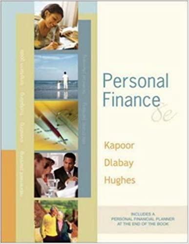 personal finance 8th edition jack kapoor, les dlabay, robert j. hughes 007322359x, 9780073223599