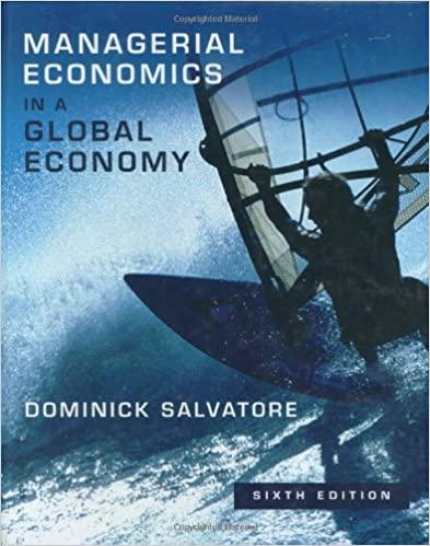 managerial economics in a global economy 6th edition dominick salvatore 0195307194, 9780195307191