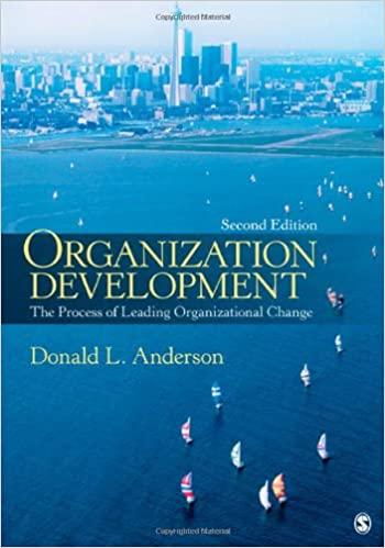 organization development the process of leading organizational change 2nd edition donald l. anderson