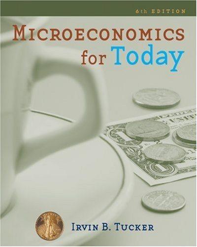 microeconomics for today 6th edition irvin b. tucker 0324591381, 9780324591385