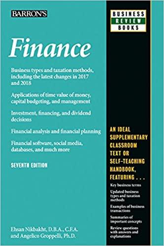 finance 7th edition angelico groppelli, ehsan nikbakht 1438010362, 9781438010366