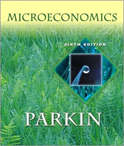 microeconomics 6th edition michael parkin 0321112075, 9780321112071