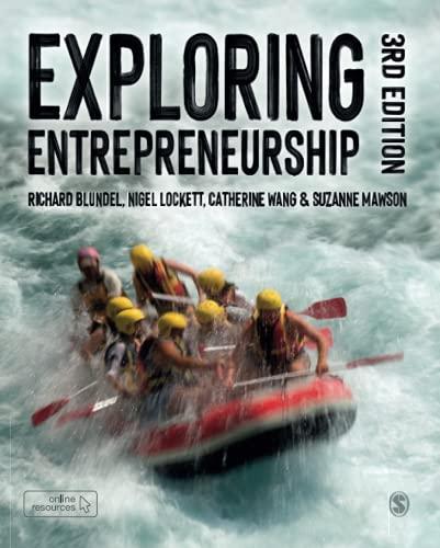 exploring entrepreneurship 3rd edition richard blundel, nigel lockett, catherine wang, suzanne mawson