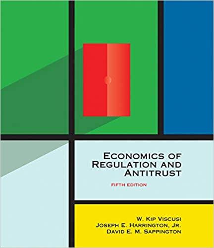 economics of regulation and antitrust 5th edition w. kip viscusi, joseph e. harrington jr., david e. m.