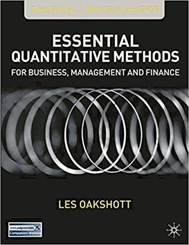 essential quantitative methods for business management and finance 3rd edition les oakshott 1403949913,