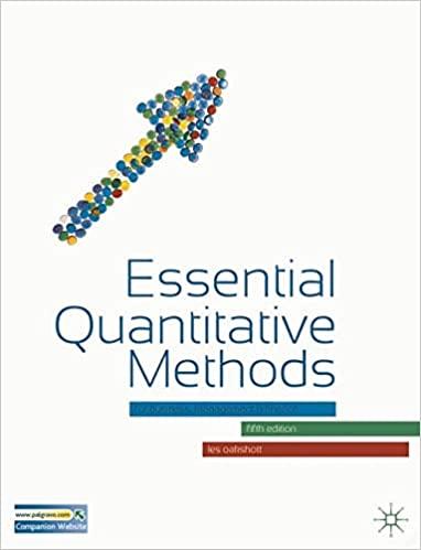 essential quantitative methods for business management and finance 5th edition les oakshott 0230302661,