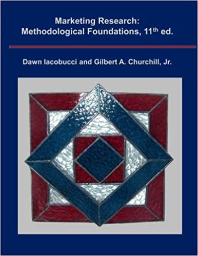 marketing research methodological foundations 11th edition dawn iacobucci, dr. gilbert a. churchill jr.