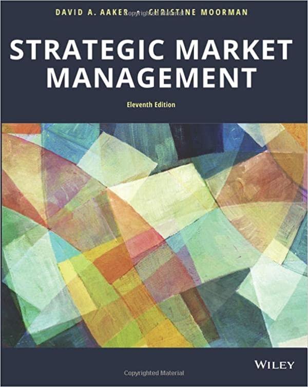 strategic market management 11th edition david a. aaker, christine moorman 1119441439, 9781119441434