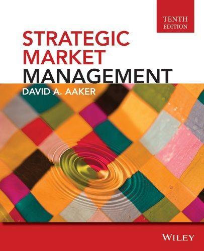 strategic market management 10th edition david a. aaker 1118582861, 9781118582862