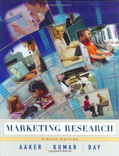 marketing research 8th edition david a. aaker, v. kumar , george s. day 047123057x, 9780471230571