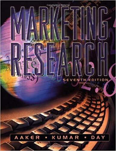 marketing research 7th edition david a. aaker, v. kumar, george s. day 0471363405, 9780471363408